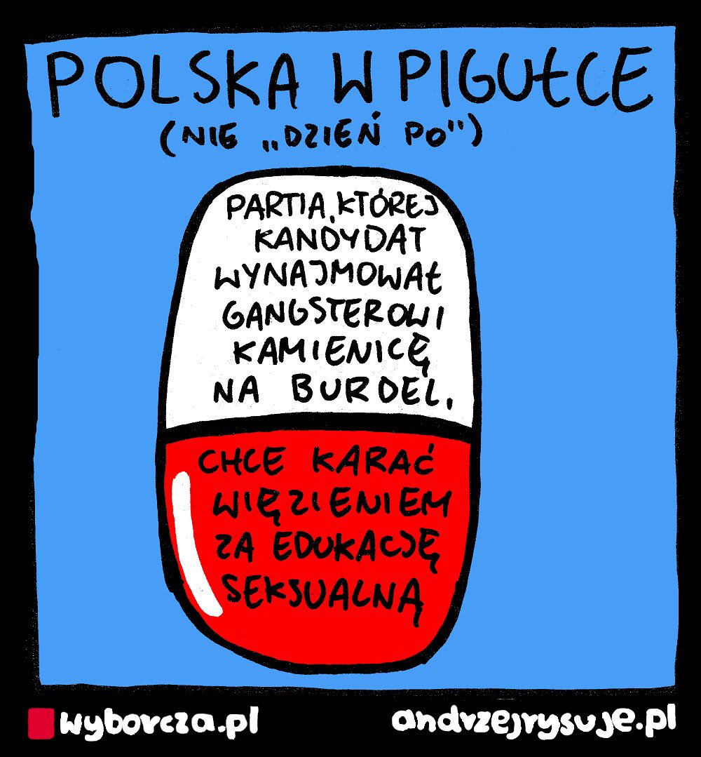Dziś pigułka. Więcej: wyborcza.pl/andrzejrysuje #andrzejrysuje #edukacjaseksualna dla @gazeta_wyborcza