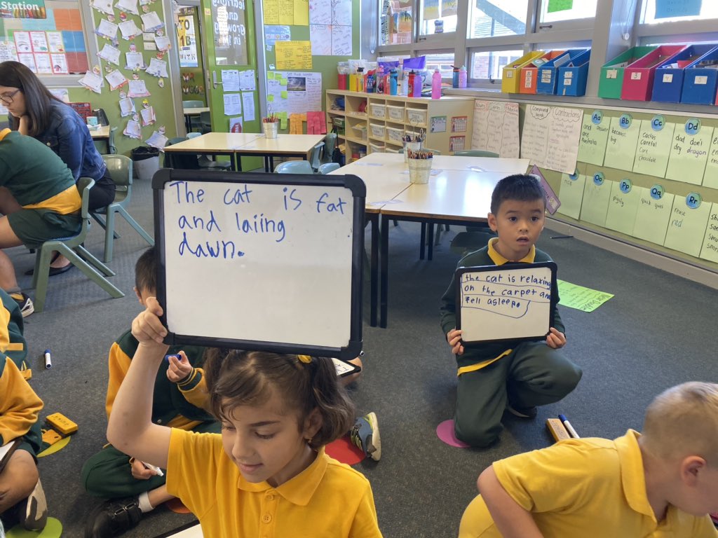Madeleine Costello (@madeleinecoste1) on Twitter photo Students explored what makes a simple and compound sentence today! Ss wrote different examples on whiteboards and shared with a friend! #literacygoals ✍🏻😀<a href="/FairWestPS/">Fairfield West PS</a> <a href="/Genelle029/">Genelle Petruszenko</a> <a href="/e_prasad78/">E Prasad</a> @Ranya_Isaac @SobaraKina Students explored what makes a simple and compound sentence today! Ss wrote different examples on whiteboards and shared with a friend! #literacygoals ✍🏻😀<a href="/FairWestPS/">Fairfield West PS</a> <a href="/Genelle029/">Genelle Petruszenko</a> <a href="/e_prasad78/">E Prasad</a> @Ranya_Isaac @SobaraKina
