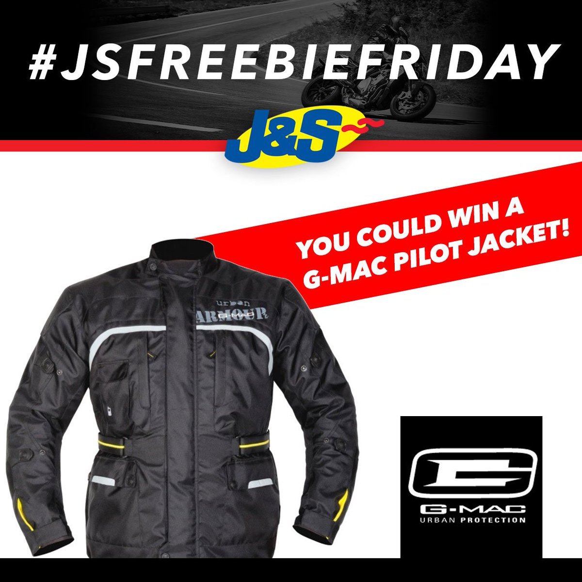 js_accessories's tweet image. #JSFREEBIEFRIDAY #FREEBIEFRIDAY Follow us on #Twitter and #Retweet this post for a chance to win a G-Mac Pilot Textile Motorcycle Jacket in Black Winner announced on Tues Oct 22nd. You can also enter on #Instagram &amp;amp; #Facebook #Win #Prize #Competition #Motorcycle #Motorbike #Biker