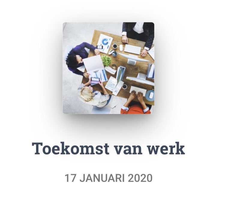 De tweede academische leergang-bijeenkomst over De Toekomst van werk vindt plaats op vrijdag 17 januari 2020 van 12.30-17.30 uur en wordt georganiseerd door de Sociologie-afdeling van de Universiteit Utrecht: sociologie.nl/toekomst-van-w…