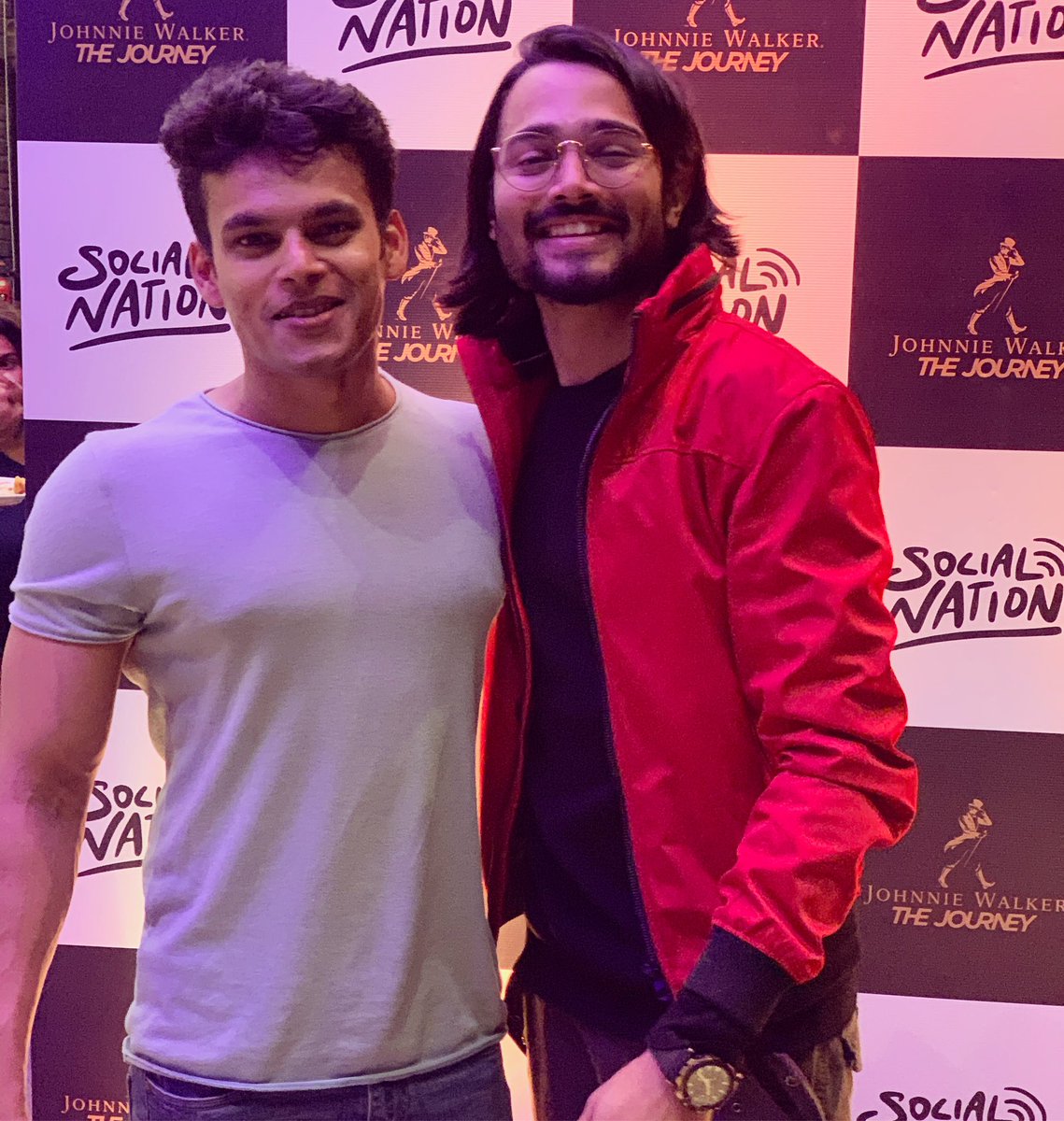 This guy is ruling the internet as well as our hearts. What a gem @Bhuvan_Bam is! It's always lovely meeting him.🥰 #socialnation #socialnationnow