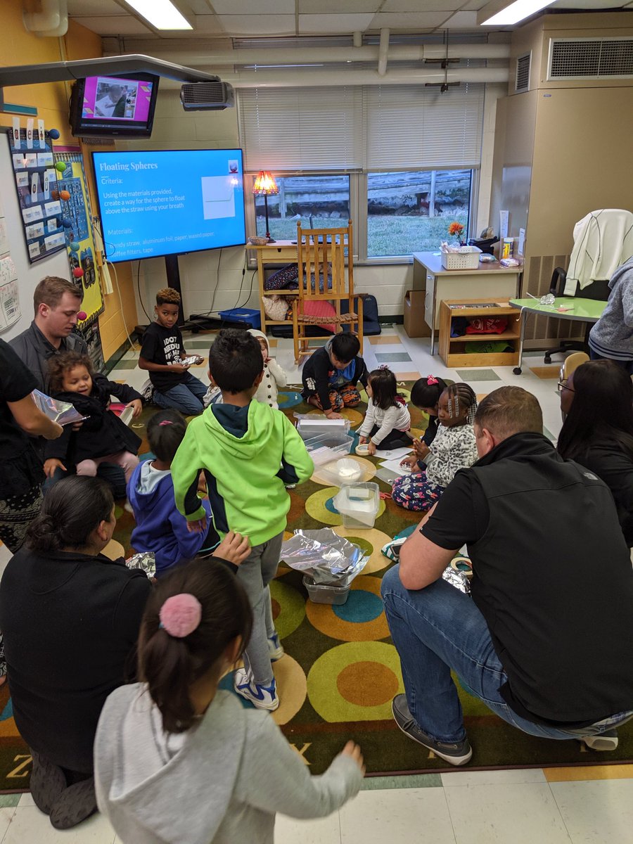 Mrs_KWomack's tweet photo. We had an amazing time watching students think like #engineers to make a sphere float using just their breath. #EngineeringNight was a huge success!

@BrentwoodMESE #dreambig https://t.co/VPXkmD526P