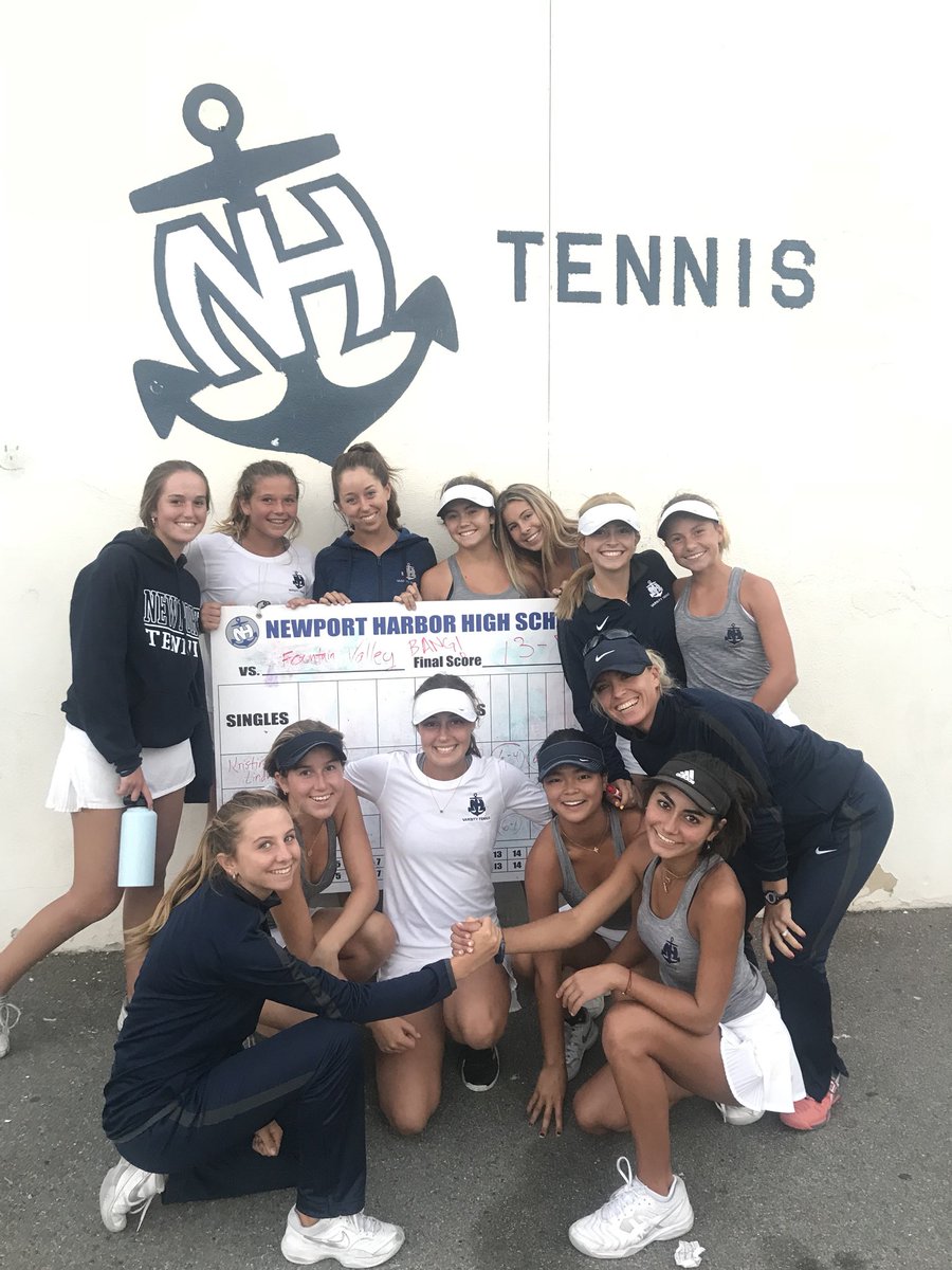 So proud of our varsity Sailors for their Grit, resilience, and teamwork and their 13-5 win over Fountain Valley today! SO GOOD ladies! Onward and upward... GO Sailors! #sailorpride #BANG ⚓️🎾🎉