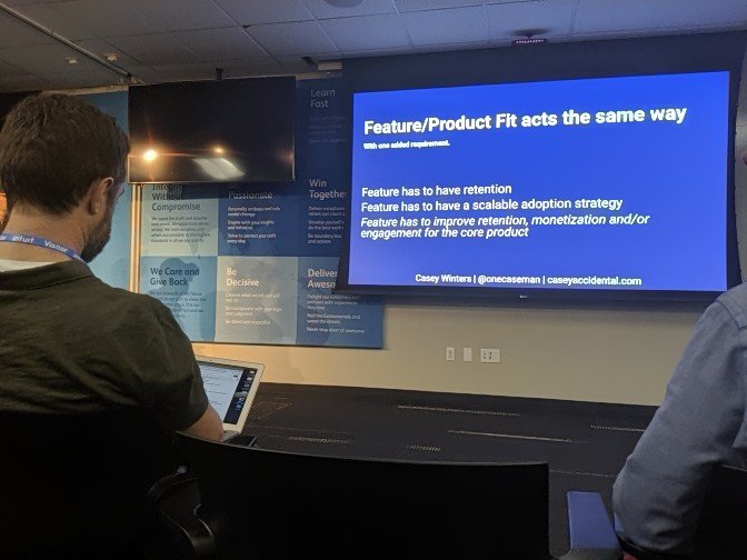 hal_fun's tweet image. Feature/product fit acts the same way. @LeanProdMeetup #prodmgmt