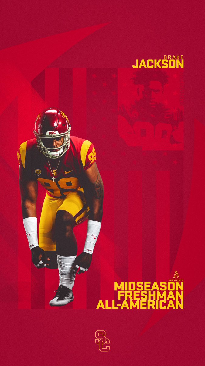 Making his presence felt on the defensive line! 

<a href="/The99Athlete/">Thee Drake Jackson</a> was named to the midseason freshman All-American team by <a href="/TheAthletic/">The Athletic</a>! 

#FightOn | #RuntheSCene ✌️