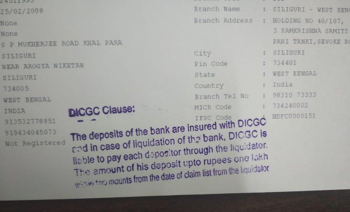 BirllaP's tweet photo. In case of liquidation of the bank, depositors will get maximum of Rs 1 lakh within 2 months through  DICGC. What's the use of digital India when there's no guarantee for our money in the banks?

#hdfcbank #DigitalIndia #SayNoToHDFC #ModernRobbers #OrganisedLoot https://t.co/15rwtcl514