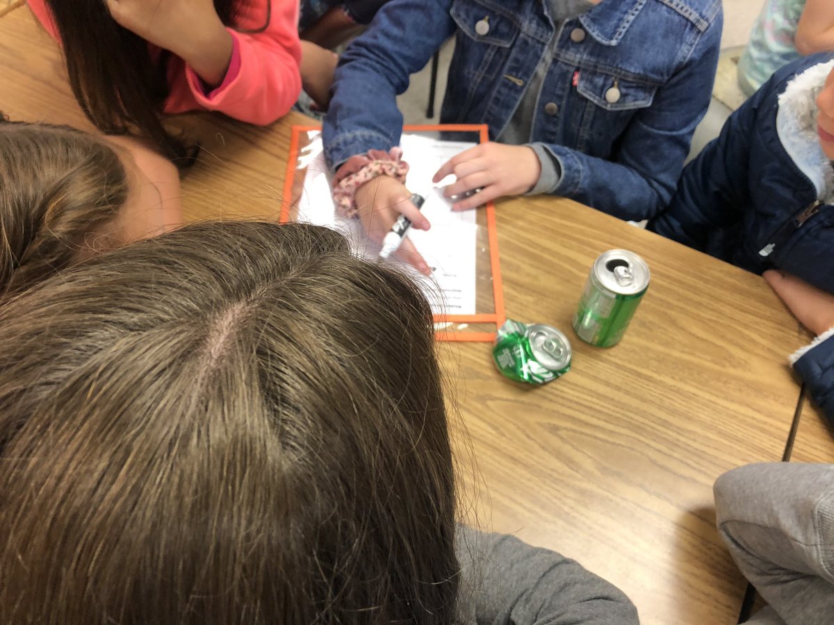 TabithaSehorne's tweet photo. Fifth graders learning how to determine if an object made a physical or chemical change! https://t.co/eFgWykmxI7