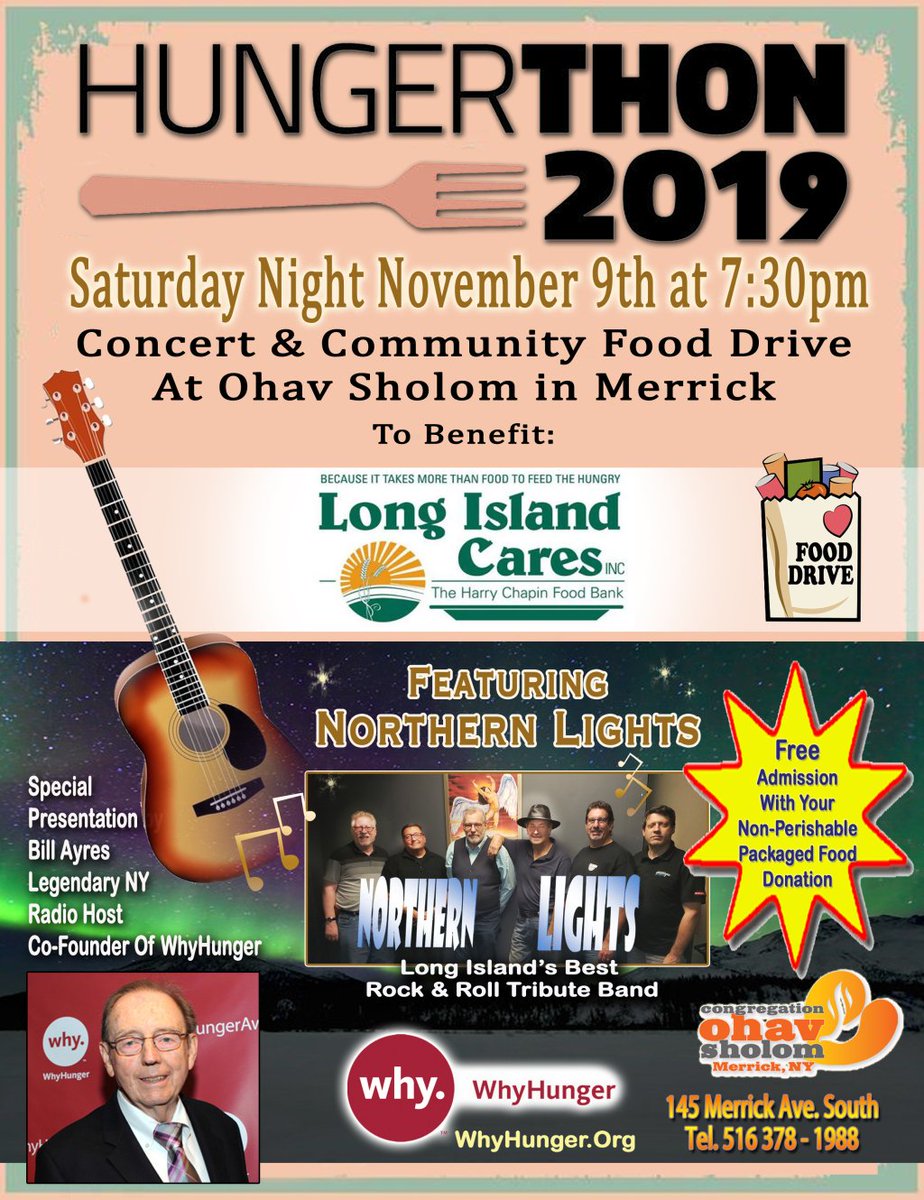 Sat. Nov 9th @ 7:30 p.m. — Free Concert and Community Food Drive @ Ohav Shalom in Merrick mbjccouncil.org/2019/10/17/sat…