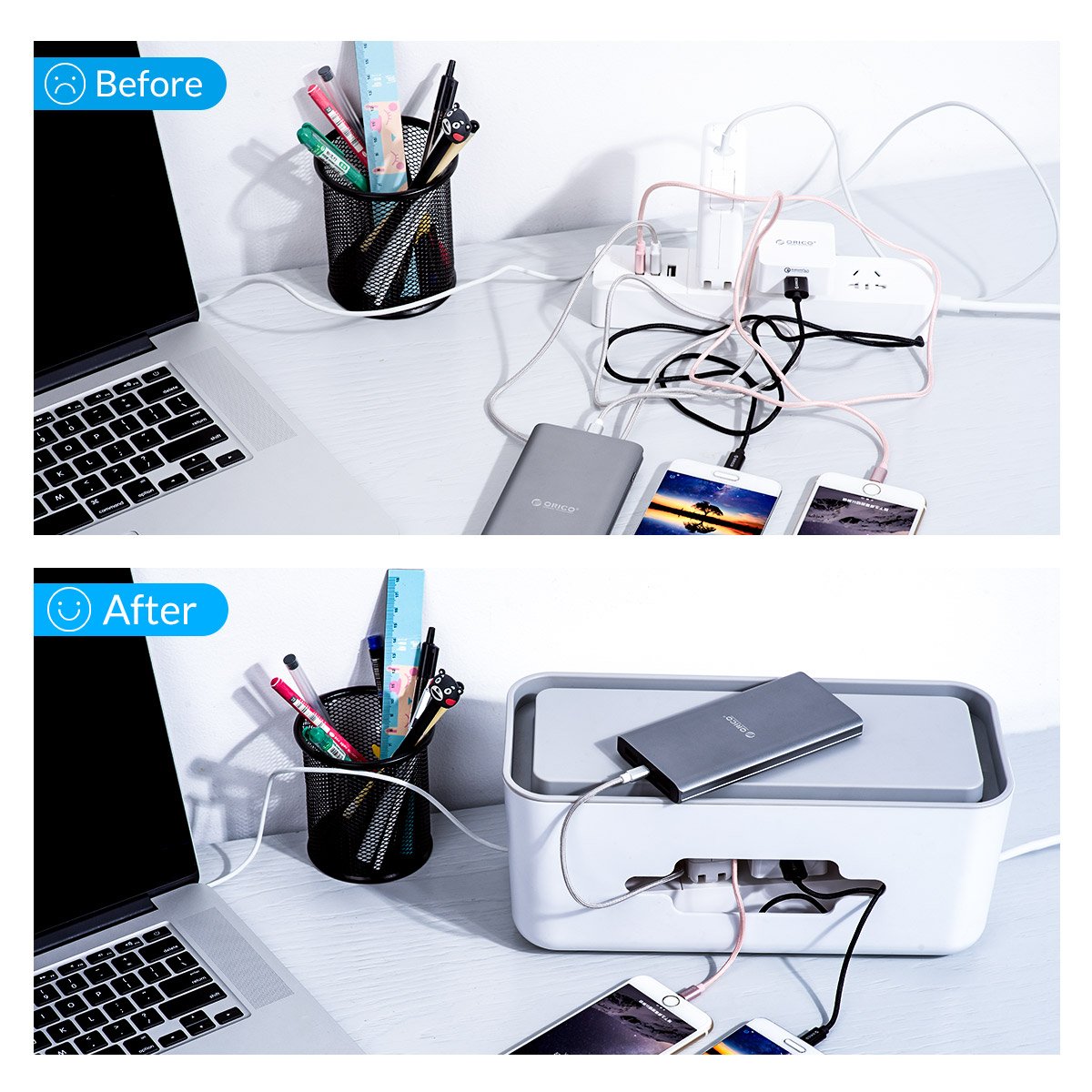 ORICO_Official's tweet photo. The desk in a mess?
The brats hard to control?
ORICO cable management box will help you out of it.
Interested: https://t.co/2DNm5Mo7NK
#gadgets #ORICO #easyyourpc #tidy #hometips #homedecor #officemanagement #office https://t.co/walmeSYpFG