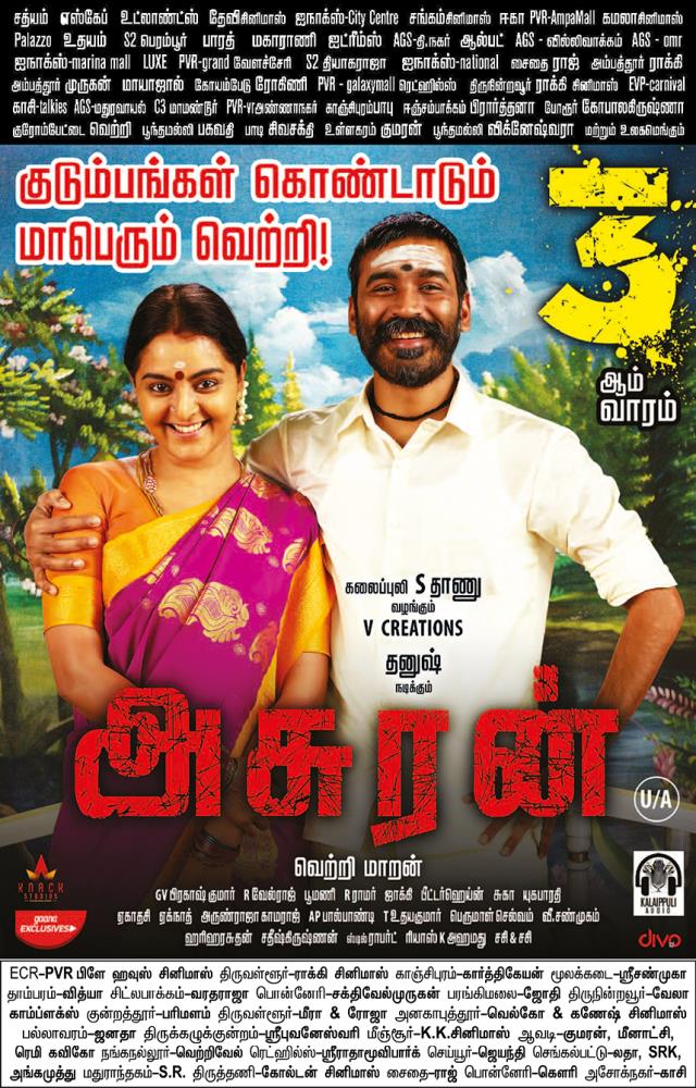 V__KiraN_'s tweet image. #Asuran Running successfully 😍 

Today paper ad #3rdWeek 

#AsuranBlockbuster 

@dhanushkraja @VetriMaaran @gvprakash @theVcreations @ManjuWarrier4 @Ammu_Abhirami