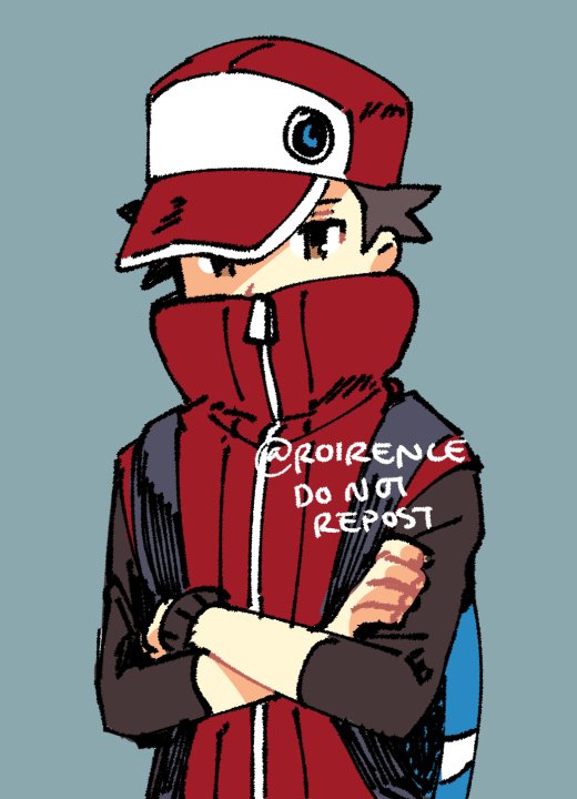 グリーン(ポケモン) ,レッド(ポケモン) ,ロトム 「doodles 」|Roi@Sakura Con 2319のイラスト