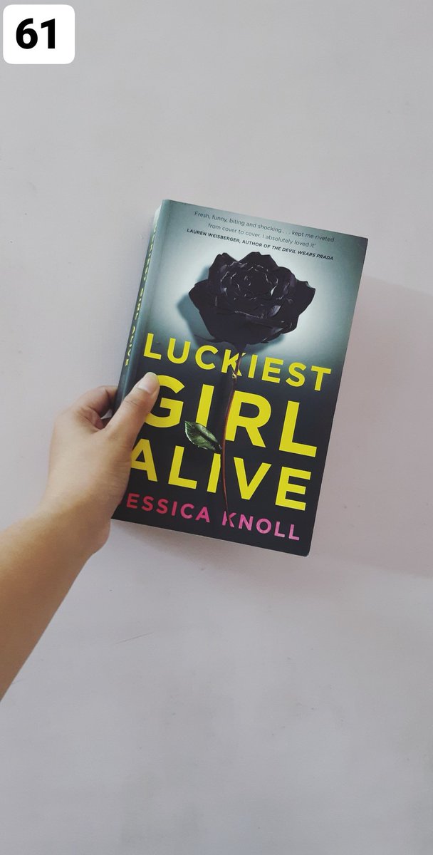 SharayuAil's tweet photo. #Book61 is Luckiest Girl Alive by @JessMKnoll #100BookChallenge https://t.co/Egfi3tNss2