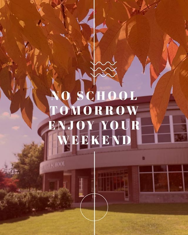 Thanks for attending conferences, there’s no school tomorrow!