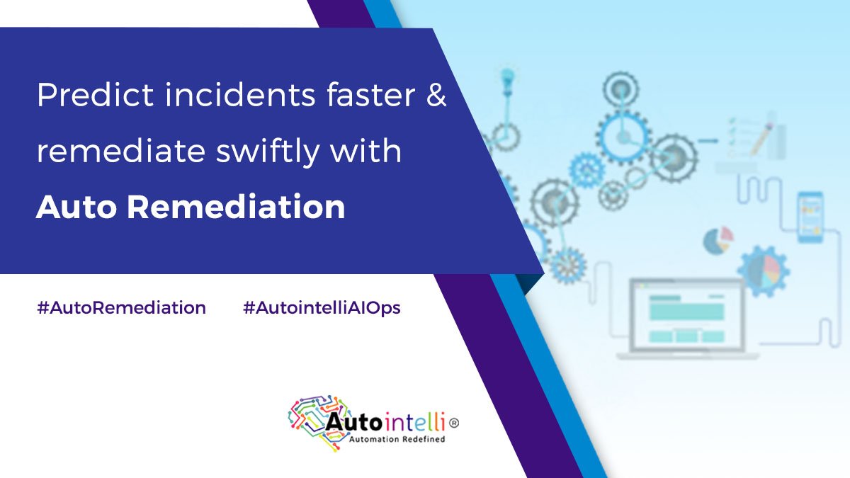 autointelli's tweet image. #Autointelli provides #AutoRemediation, an #AIOpsSolution to troubleshoot #Incidents swiftly and meet your #SLAs on time.

To learn more, click here bit.ly/2pq98Va.

#Automation #AIOps #Automation  #AutointelliAIOpsSolution #BizLabsWinner #ITSM #AutoRemediation