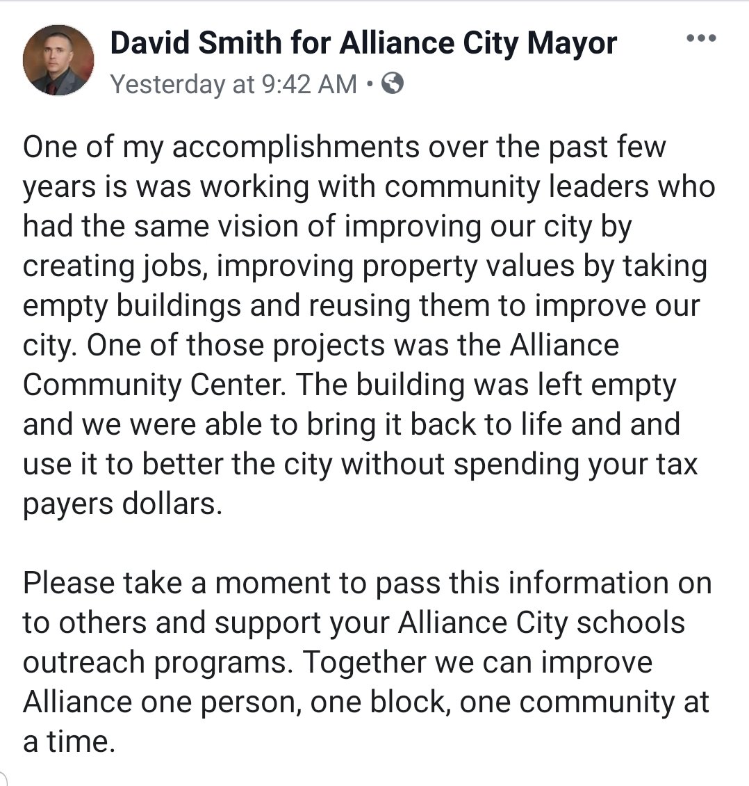 DSmithForMayor's tweet image. facebook.com/VoteDavidSmith/
#davidsmithforallianceohiomayor #votedavidsmithformayor #allianceohio #changeisneeded #voteforchange
