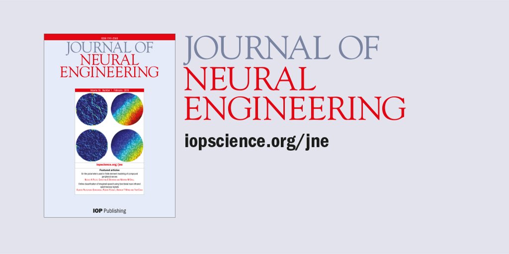 IOPPublishing's tweet photo. JNE helps scientists, clinicians and engineers to understand, replace, repair and enhance the #NervousSystem. With a #2019ImpactFactor of 4.551 find out more here: https://t.co/MlQj4eNKAe https://t.co/VT1yZZU6rK