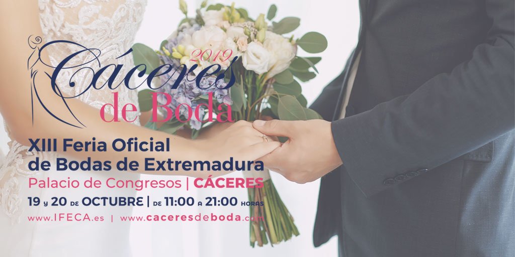 ¿Quieres organizar tu #boda ESTE fin de semana?
Aún estás a tiempo de venir a #CáceresdeBoda
#CCdeBoda2019
📅 19 y 20 de octubre
📍 Palacio de Congresos de #Cáceres
caceresdeboda.com/registro-novios