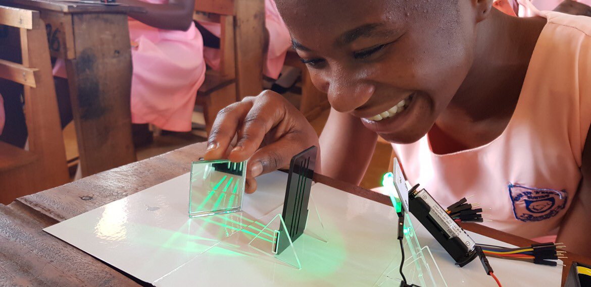 grisglobal's tweet image. #RT @accradigicentre: RT @TechInGhana: Africa’s youth is a force for innovation.
For those in #STEM like @antipem who spoke at #TechinGh18, nurturing the youth puts them in front of STEM globally. Charles &amp;amp; @Dext_Tech were just contracted by @RAEngNews t…