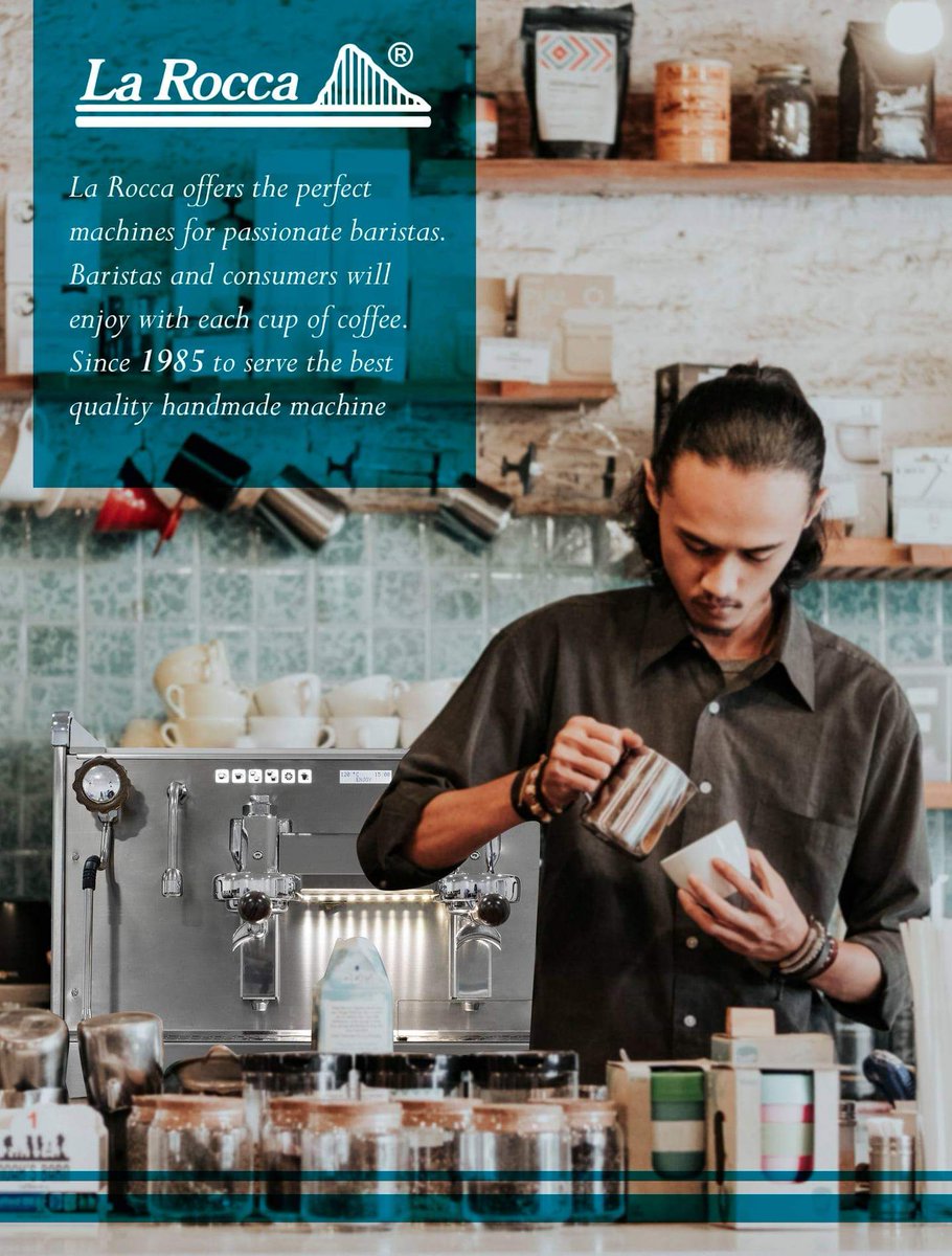 Since 1985 to serve the best quality handmade machine! Feel the Barista's passion