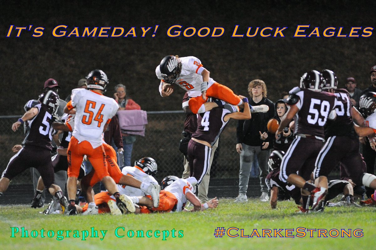 Happy Homecoming 2019, see you at the Felt 7:00PM vs. Stonewall Jackson Generals <a href="/AthleticsCCHS/">CCHS Athletics</a> <a href="/ClarkeCoFB/">Clarke Co. Football</a> <a href="/DougA82/">Photography Concepts</a> #ClarkeStrong #Homecoming2019