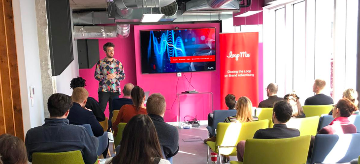 LoopMe's tweet photo. We're back on the road with our AI Roadshow at @dentsuaegisUK Leeds today! Visit us to learn all about Artificial Intelligence and how LoopMe leverages AI and analytics to deliver real world outcomes. https://t.co/xynfuDS5N1