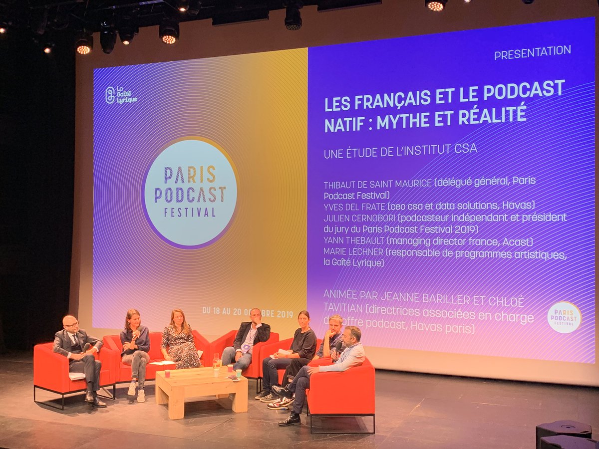 CharlotteRbd's tweet photo. J’écoute @jeanne_ba et @chloetavitian sur le podcast natif au #ParisPodcastFestival #Podfan https://t.co/XTU8dsuwyq