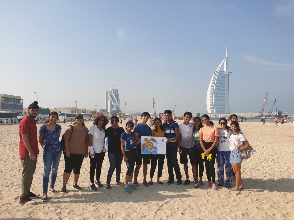 AnoushkaSarup's tweet photo. A morning well spent today cleaning up Umm Suqeim Beach. A real eye opener in terms of how many cigarette butts are strewn all over the place and how dangerous they are for marine life. So glad to have been a part of this and what a great way to celebrate Modern’s birthday! https://t.co/s6VxI0BwgN