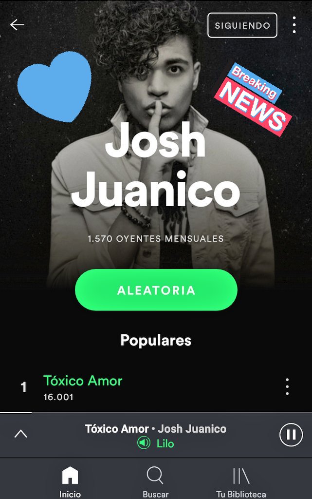 22EILA's tweet photo. Ya me iba a dormir, pero me metí a @SpotifyMexico y vi esto 😭😭 estoy llorando de felicidad @JoshJuanico la esta rompiendo 🤩 con #ToxicoAmor neta tienen que escucharla 😍 #Joshisters #JoshistersVeracruz #JoshJuanico #PoderJoshister #SiempreJuntos @Spotify @SpotifyLatino https://t.co/23nCSRWpYf