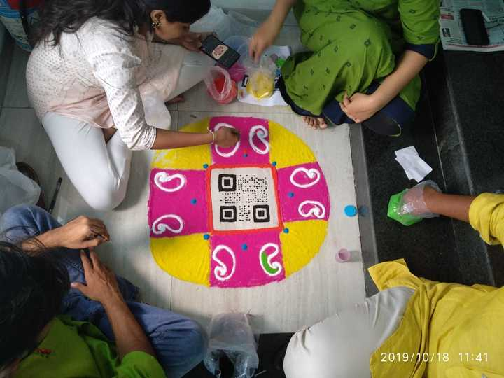 "Rangoli competition <a href="/qed42/">QED42</a> "
Scan the code 😍❤️
#HappyDiwali #FestiveSeason