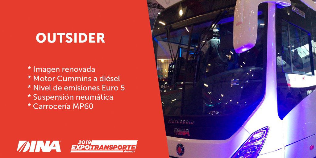 DINAmx's tweet photo. ¡Actualizamos nuestro portafolio de autobuses! Incorporamos el modelo OUTSIDER con imagen renovada, mejor rendimiento y desempeño. 🚌🇲🇽🚎 #DINAesMéxico #ExpoTransporteANPACT https://t.co/sZTkCokZI6