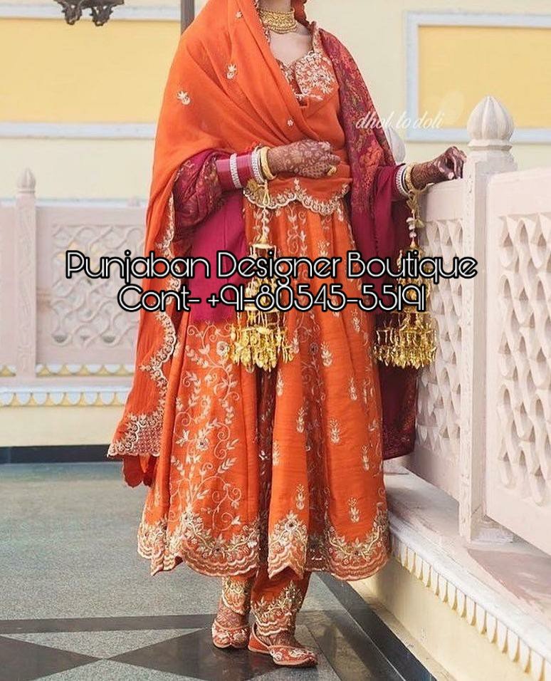 punjabi frock suit design