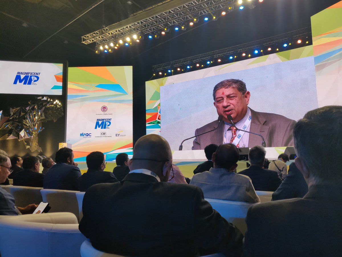 PoddarNisha's tweet photo. India Cement intends to double it's cement capacity #MagnificientMP state machinery is extremely active! N Srinivasan tells fellow industrialists "i have come here, follow me" #Cement @CNBCTV18Live @CNBCTV18News https://t.co/i62mzUWC76