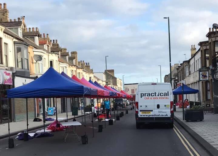 primrosebellmkt's tweet photo. We cant wait for the Christmas market and Light Switch On in Redcar on the 7th December. When you’re up at 5am, and you’re throwing up Gazebo’s and equipment for the next 5 hours, you stop for a moment and wonder, “Will people come?”

And then...

...they come 😊 @RCAmbassadors https://t.co/DIxUU3zU8M