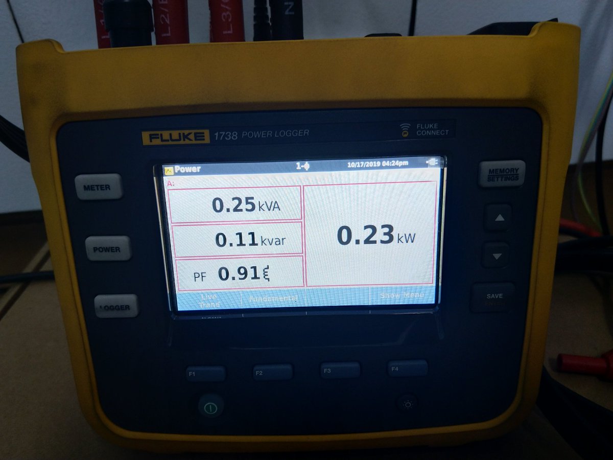 Doing a load profile for an Off-Grid IoT site! Connected all the equipment that will be powered in the BTS, including outdoor cabinet cooling fans that will be solar powered. Gives a more accurate data on the Fluke 1738 Data Logger as compared to manual calculation...