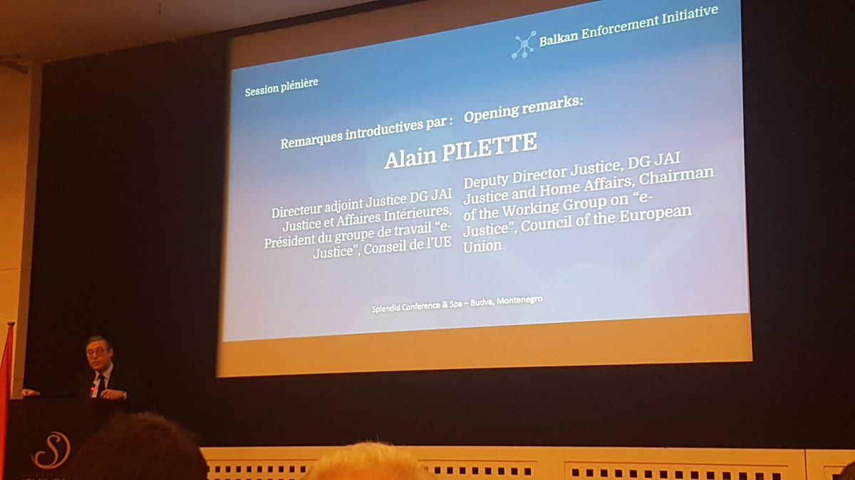 Invited by EUBF, Alain Pilette (Deputy Director Justice, DG JAI Justice and Home Affairs, Council of EU) made one of the opening speeches pointing at the incredible efforts made by Balkans countries to cooperate efficiently together.