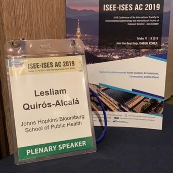 Lesliam Quirós-Alcalá, PhD, MSc (@lesliamquiros) on Twitter photo Happy to be in the company of amazing researchers in #Daegu #Korea @ the ISEE-ISES2019 AC Conference & humbled by the opportunity to represent our society <a href="/ISExposureSci/">International Society of Exposure Science</a> and <a href="/JohnsHopkinsEHE/">JohnsHopkinsEHE</a> via a plenary talk on Environ. Exps among Vulnerable Poplns Across the Globe! Happy to be in the company of amazing researchers in #Daegu #Korea @ the ISEE-ISES2019 AC Conference & humbled by the opportunity to represent our society <a href="/ISExposureSci/">International Society of Exposure Science</a> and <a href="/JohnsHopkinsEHE/">JohnsHopkinsEHE</a> via a plenary talk on Environ. Exps among Vulnerable Poplns Across the Globe!