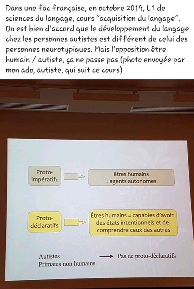 À vomir. 
Voilà ce qu’on enseigne en fac, en France, en 2019 !!! #autisme <a href="/s_cluzel/">Sophie Cluzel 🇨🇵🇪🇺</a> @handicap_gouv <a href="/VidalFrederique/">Frédérique Vidal</a> #Psychologie #universite 
facebook.com/10000010252474…