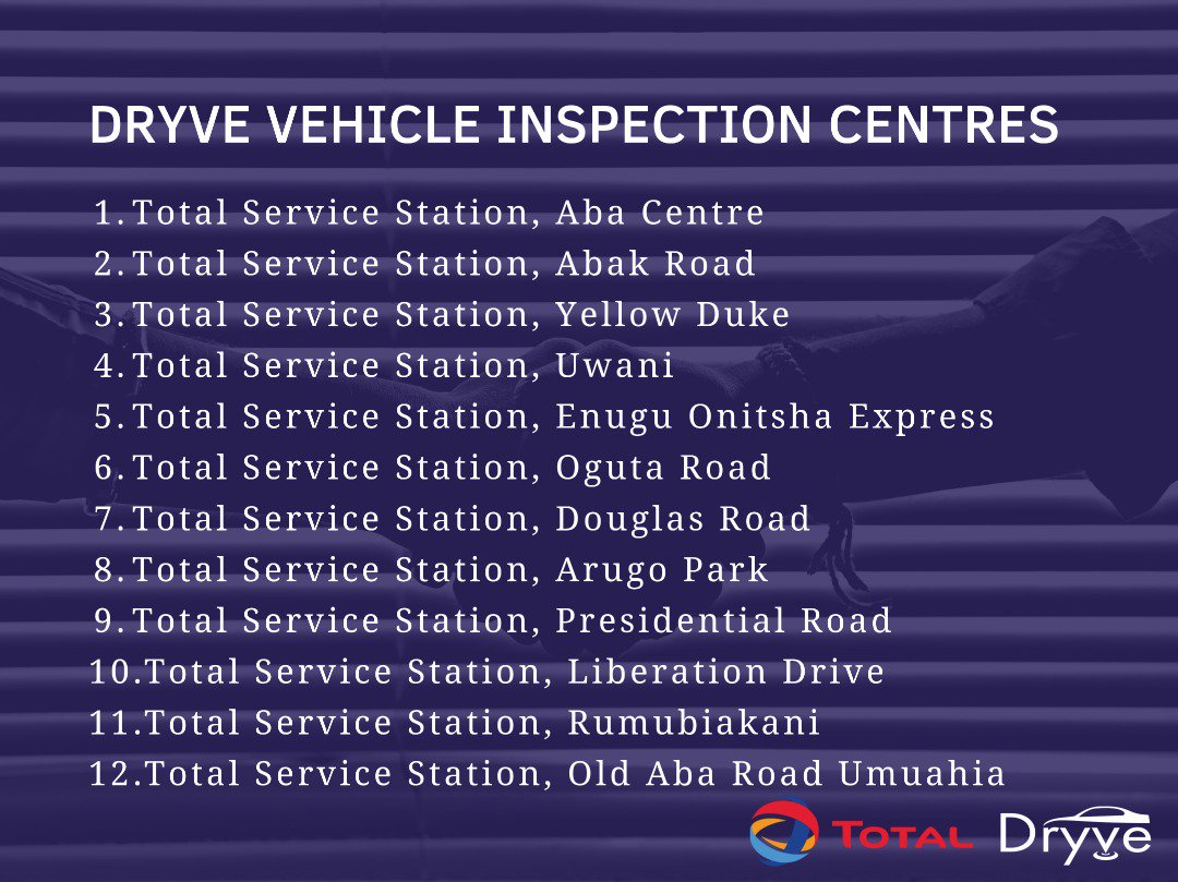 dryve_global's tweet photo. Our partnership with Total Nigeria is a bold statement to reiterate our commitment to your safety and ensure that only the best quality vehicles are allowed on our platform.
#dryvetaxicabs #TotalNigeria https://t.co/WfnHVu6RXS