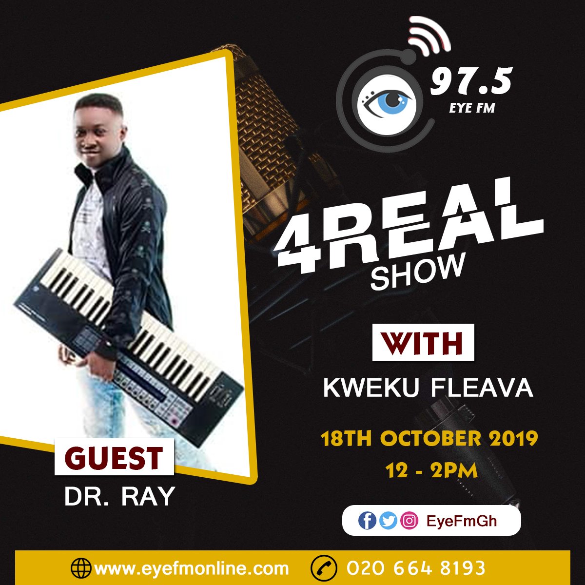 fm_eye's tweet photo. it's happening today on @fm_eye  97.5 with @kwekuVibes 
https://t.co/01WE1dCSzA https://t.co/vz3iuBl9CH
