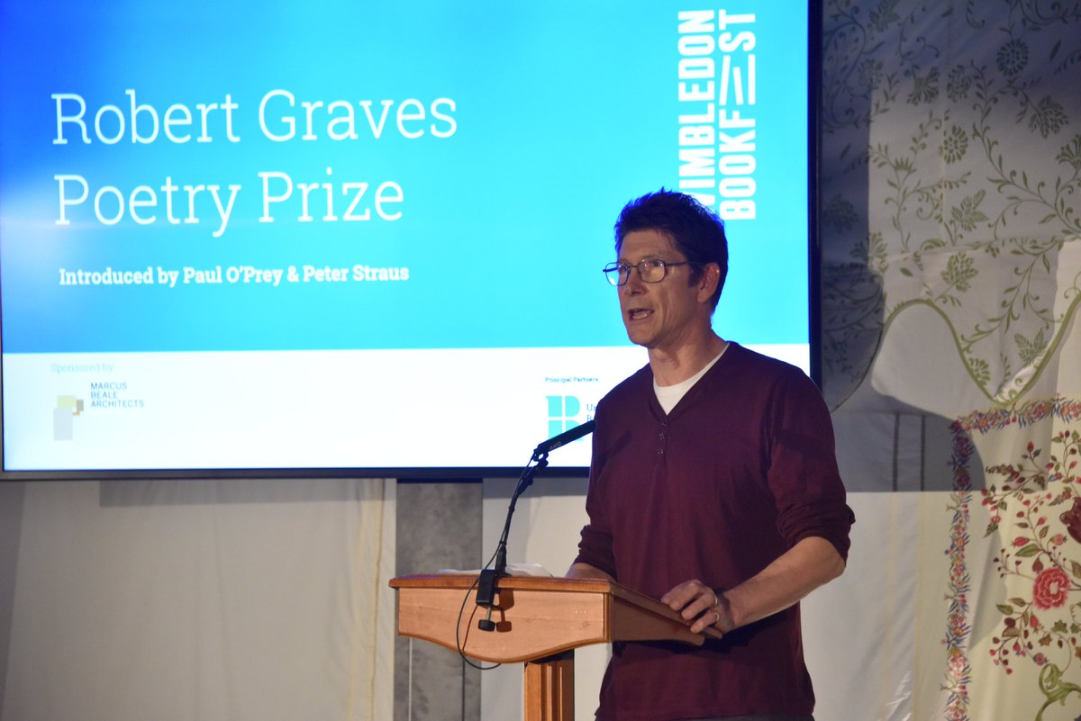 AndreMangeot's tweet photo. Delighted to have won 2019 Robert Graves Prize run by Roehampton University and Wimbledon Bookfest. Winning poem (set in WW1 trenches where Graves himself served) will feature in new collection, Blood Rain, due from @SerenBooks in February. https://t.co/R2ODUQRM8S