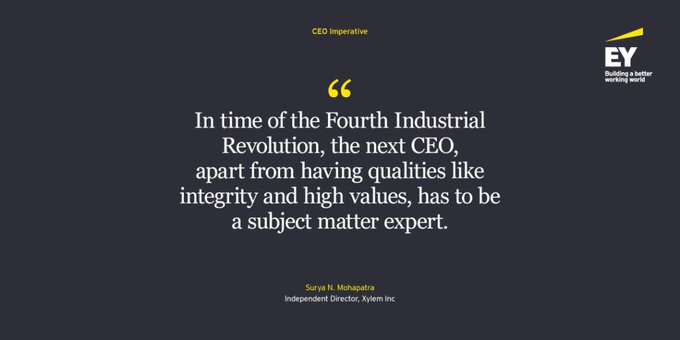 EY_Italy's tweet photo. The role of the CEO is changing, as organizations plan for long-term growth and digital transformation. Find out more in our global CEO Imperative Study. https://t.co/CYFPEVv8ee #CEOimperative https://t.co/89JVPx1gz7