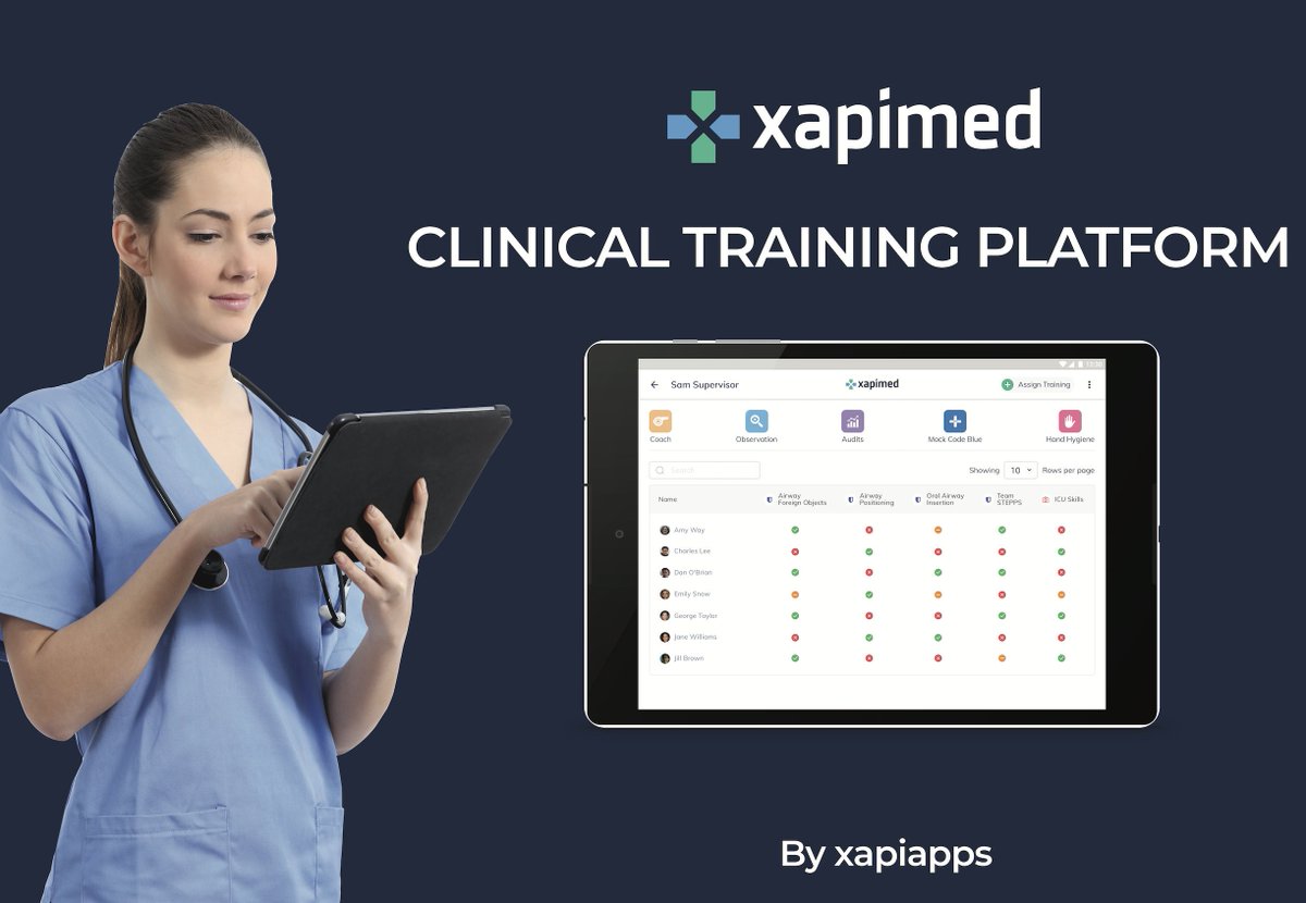 xapiapps's tweet photo. xapimed has been designed to facilitate more efficient and effective on-the-job clinical training in a range of medical settings.

Come get a personal demo with us at #DevLearn on the 23rd-25th October at booth #322. 
#futureworkforce https://t.co/19aY3sEAVO