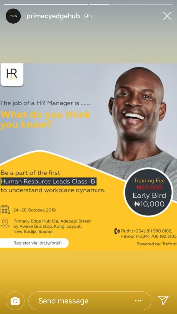 trefordafrica's tweet photo. Be like  Kojo... Be like Ada... Be like Yemi. Register for Human Resources Leads Class today @http://bit.ly/hrlci1 https://t.co/gSwT7z5PAY