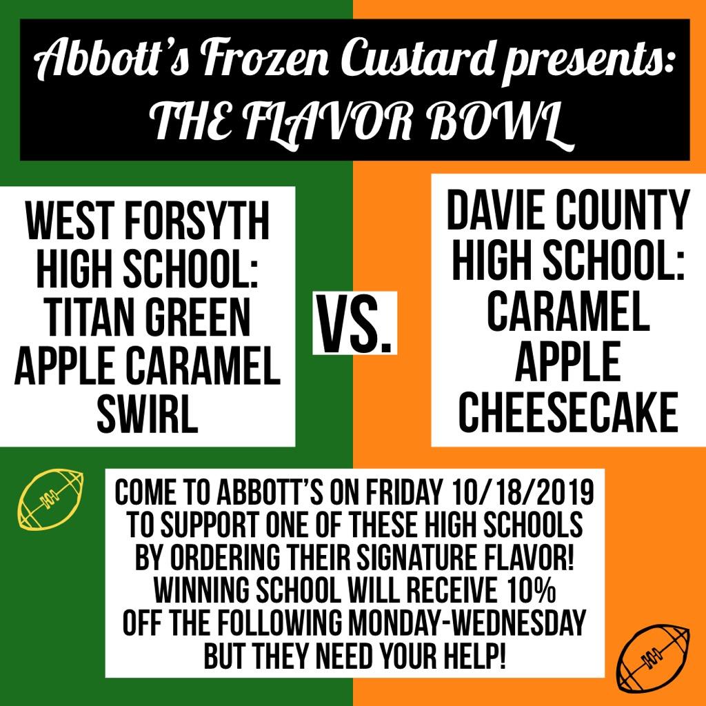 THE FLAVOR BOWL IS HERE!! GO "BUY" TO SEE THE FRIENDLY PEEPS AT ABBOTT'S AND GET YOURS TODAY!!!!