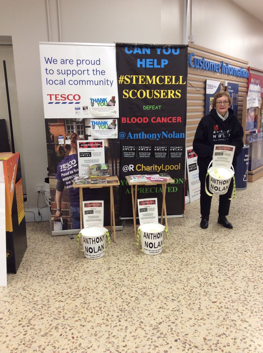 ✅We Are @Tesco Mather Ave #AwarenessRaising & Collecting 4 @AnthonyNolan ✅In The Area Pop Along 👇👇👇