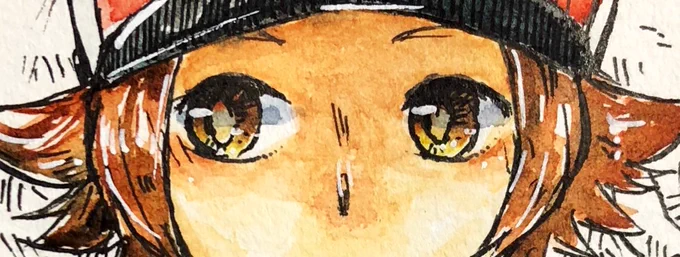 #このタグを見た人は自分の絵柄の目部分を見せる便乗してみたけど、目あいてるイラストがあまりないことに気付いた 