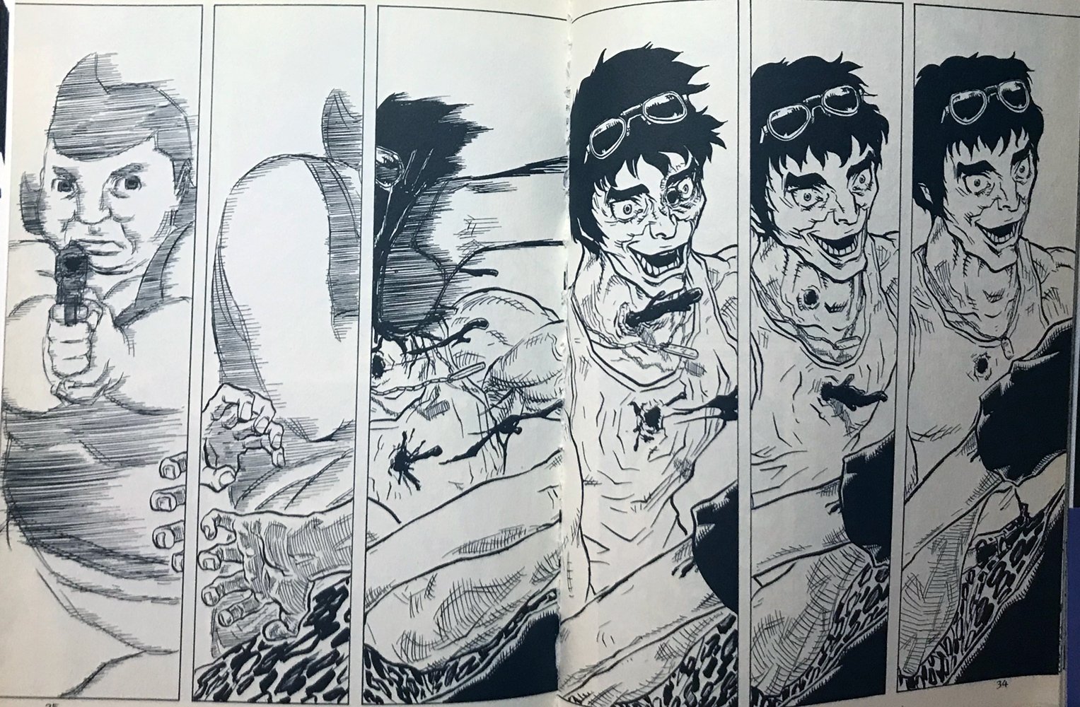 ジュンスズキ 羽生生純作品の魅力の一つとして ビーム連載陣がこぞって真似したという独特なコマ割りが 羽生生斬り です 恋の門 ゼツ倫 しか読んでいない人 今すぐ 青 オールー を読むべき 漫画家と編集者がヤクザと殺し合う超絶傑作です