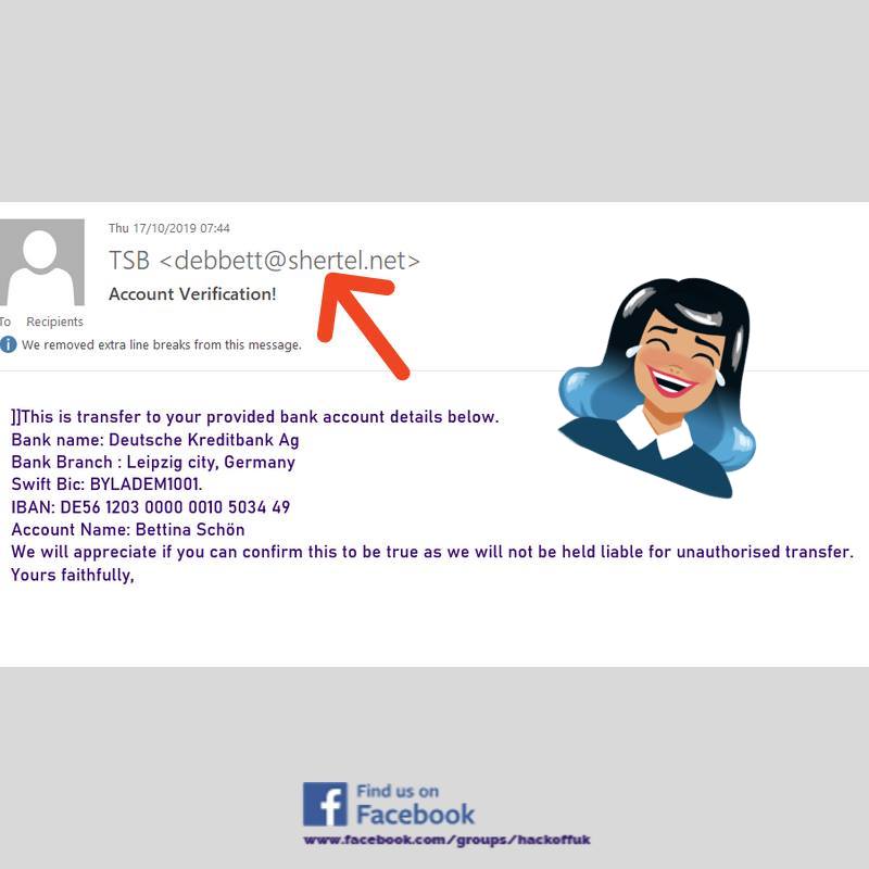 LaurelLeafChat's tweet image. 🌿🤬⚠ Not the most convincing email source 😂
#spoofemail #cyberscam #cyberalert #cyberthreats #onlinethreats #cybersecurity #infosec #phishing #scams #scammers #hackoffuk #emailsource #business #bankfraud #bankscam #bankhack #hackattack
