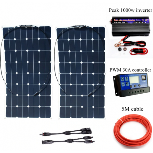 Panneau solaire souple cellules Sunpower 100 W- panneau kit solaire