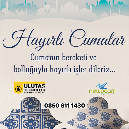 Hayırlı cumalar ve bereketli işler dileriz.